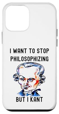 C'est drôle, je veux arrêter de philosopher, mais je veux Kant Philosophie C Coque pour iPhone 12 mini