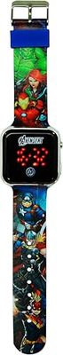 Kids Euroswan-AVG4706 Avengers LED-horloge, meerkleurig, eenheidsmaat (AVG4706)