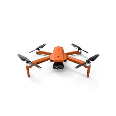 LUXWALLET Libra4 Quadricoptère FPV Drone avec Pleinement HD Caméra, GPS et 2-Aas Cardanique Suspension, 1.2km Distance, Orange