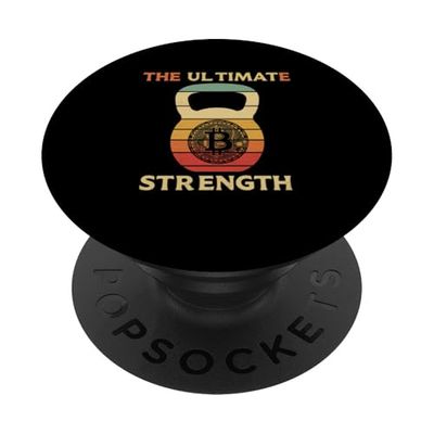 Deadlift Gym Power Bitcoiner Pompa Muscolare Allenamento Bitcoin PopSockets PopGrip Adesivo