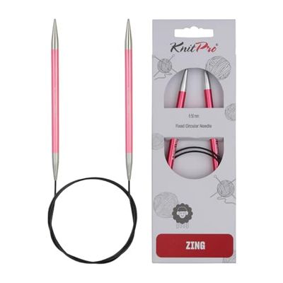 KnitPro Nova Aiguilles à Tricoter circulaires Fixe Zing épingles, en Aluminium, Multicolore, 150 cm x 6.50 mm