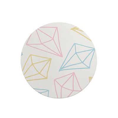 Questo Casa, Digitalt tryck runt musmatta, halkfri undersida för kontor och hem, diameter: 22 cm
