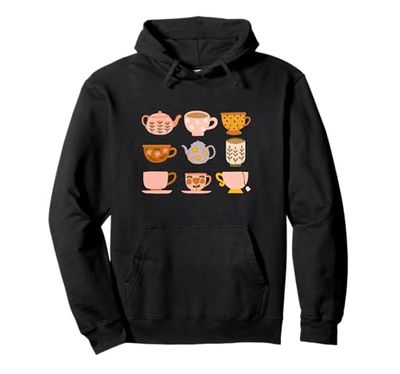 Tazze da tè e teiera Tee Felpa con Cappuccio