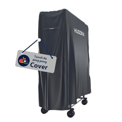 HUDORA Copertura per tavolo da ping pong da 187x72x156 cm - Involucro rivestito in PU per tavolo da ping pong - Protezione da sole/polvere e pioggia - Copertura con cerniera - Protezione