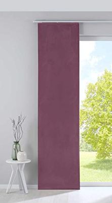 Gardinenbox Milano 203571 Verduisterend paneelgordijn, fluweel, ondoorzichtig, verzwaringsstang, oudroze, H x B 245 x 60 cm