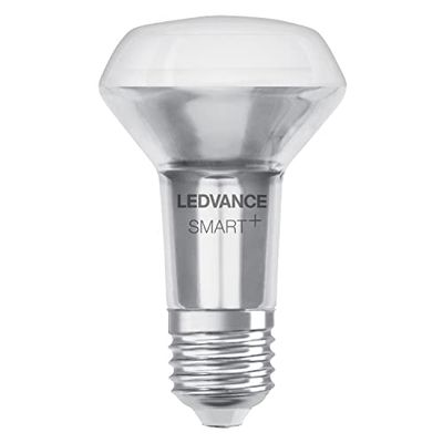 LEDVANCE Smart LED-lampa med Bluetooth Mesh, R63 spotlight för E27-fäste av glas med 6W, ersätter konventionella 60W-reflektorlampor, kontrollerbar med Alexa & Google Assistant, 1-pack