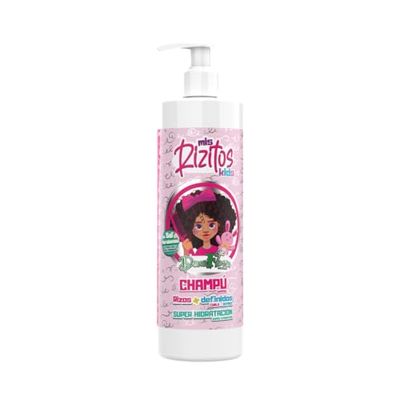 DONA FLORA Children's Shampoo Mis Rizitos 500 ml - For Curly & Afro Children's Hair - Gentle Cleaning without Tears - Moisture & Definition - Sulphates & Parabens Free - From 3 Years