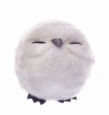 Uggla boll söt (Ø12 cm) hängande juldekoration, vit