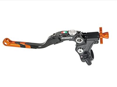 ACCOSSATO Commande d'embrayage à câble avec Levier de révolution coloré (Bouton+Insertion+régulateur), avec Fixation Micro pour Yamaha YZF-R1 M de 2016 à 2019 CC 1000