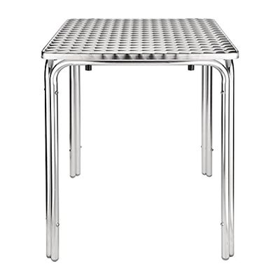 cg837 Bolero Square Leg Table, Color Plateado