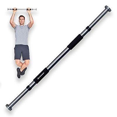 Schildkröt Fitness Barra de Dominadas para la Puerta, Aspecto Cromado, 960146