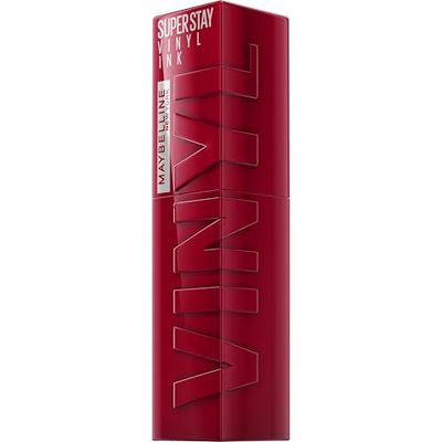 Maybelline New York Superstay Vinyl Ink, Pintalabios Efecto Vinilo, Vinilo Fijo, Larga Duración, Tono 55 Royal