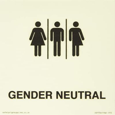 Female, Male and Non-gender specific Sign - 100x100mm - S10