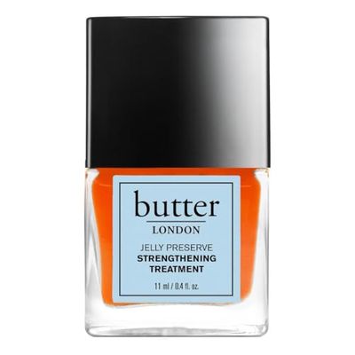 Butter London Jelly Preserve Strengthening Treatment - with Olive Oil and Calcium - Rejuvenates and Nourishes Nails - Helps Prevent Breakage and Peeling - Cruelty-Free - Orange Marmalade - 11 ml