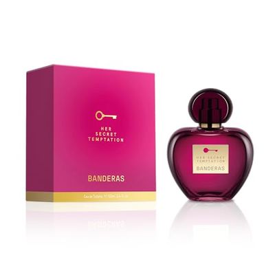 Banderas Perfumes - Her Secret Temptation - Eau de Toilette for Women - Long Lasting - Romantic and Femenine Fragance - Oriental and Sweet Notes - Ideal for Day Wear - 50 ml