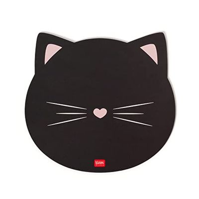 Legami - Tapis de souris, Tapis de souris avec surface en PVC anti-poussière et anti-reflet, base en caoutchouc antidérapante, 22,3 x 23,3 cm