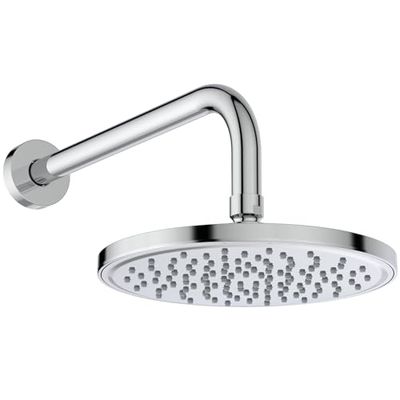 Ideal Standard - Idealrain, Kit soffione con braccio a parete per doccia, Set 2 pezzi per colonne doccia, Cromato
