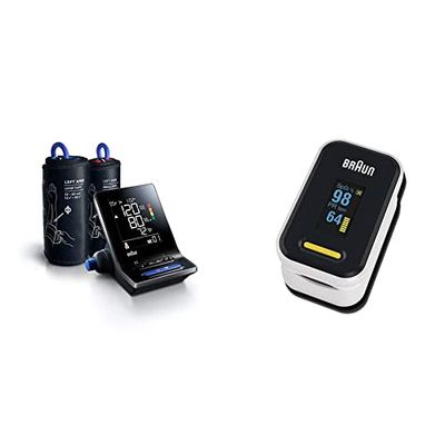 Braun Pulse Oximeter 1 (YK-81CEU) & Braun ExactFit 5 Connect smart blood pressure monitor (BUA6350EU)