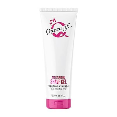 Queen of Ooh la la! Coconut and Vanilla Womens Shaving Gel, Sensitive Moisturising Shaving Cream For Women, 150ml