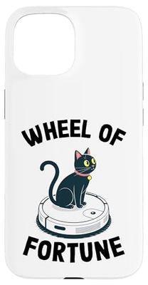 Wheel Of Fortune Cat Joke Robot Vacuum Cleaner Cat Case for iPhone 15