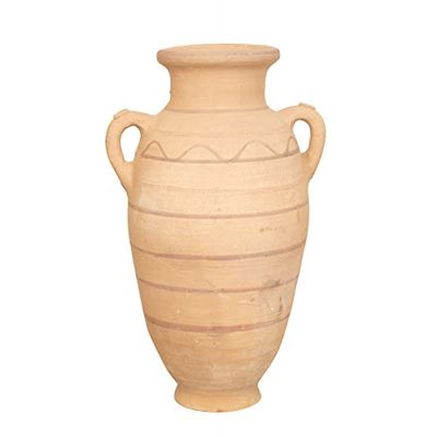 Biscottini Vasi Terracotta Grandi da Esterno 32x26x52 cm | Vasi per Piante Grandi Artigianali | Vaso Terracotta Grande del Sahara