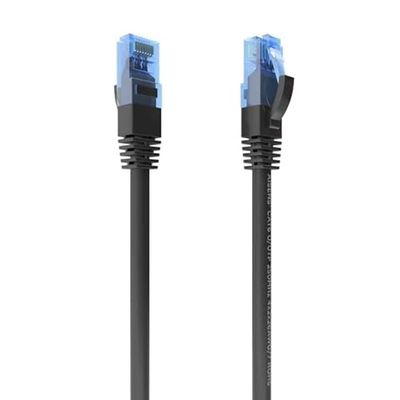 RJ45-kabel, Cat.6, UTP, AWG26, CCA zwart, 0,5 m, hoge overdrachtssnelheid, ideaal voor netwerkverbindingen in thuis- en kantooromgevingen.
