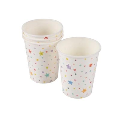 Homéa, Set di 6 bicchieri di cartone 25 cl compleanno colore