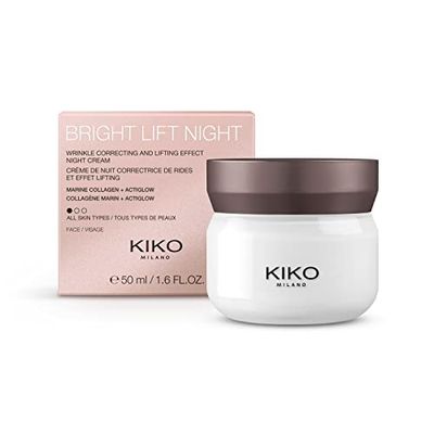 KIKO Milano Bright Lift Night | Crème de Nuit Lifting Rénovatrice au Collagène Marin