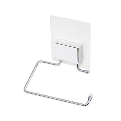 Compactor BESTLOCK MAGIC BATH Suporte de papel higiénico autocolante automático, 13 x 6 x 14 cm, cromado