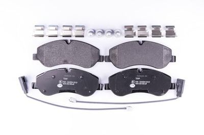 HELLA PAGID 8DB 355 020-691 Conjunto de pastilhas de travão - T2269 - Espessura: 17 mm - Sistema de travagem: TRW - com contacto com avisador de desgaste - por exemplo. FORD