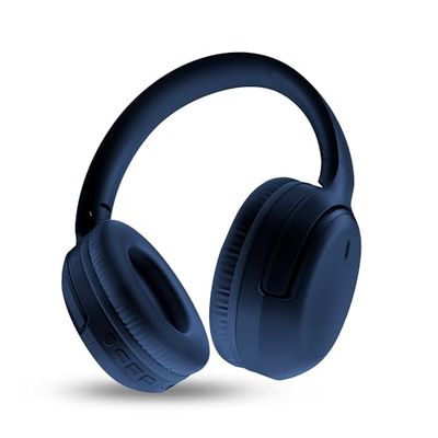 Energy Sistem Rizz Hopfällbara Bluetooth-hörlurar med 50 timmars batteri, snabbladdning, vikbar design, djup bas, multi-enhet, röstassistent och tillverkade av återvunnen plast.