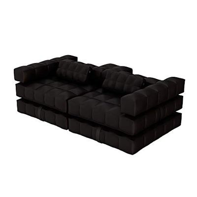 Pigro Felice Modul'Air - Sofá de Lujo Inflable, 117 x 117 x 72 cm, Color Negro