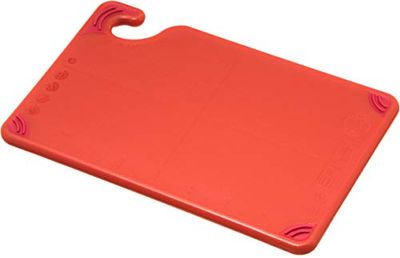 San Jamar CBG6938 Saf-T-Grip Co-Polymer Bar Board, 9" Length x 6" Width x 3/8" Thick, Red