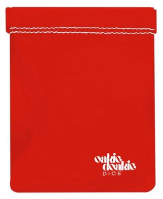 Oakie Doakie Dice Unisex - Sacchetti cubi per adulti, misura piccola, colore: rosso, 95 x 115 mm