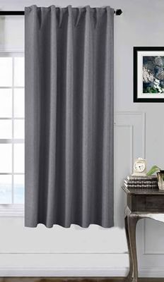 Gardinenbox Cortina Opaca, 175 x 140 cm, Color Gris Oscuro, 100% Opaco, con suspensión multibanda, 2023600
