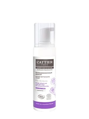 Cattier reinigingsschuim voor gezicht met biologisch rozenwater, natuurlijke cosmetica, 150 ml