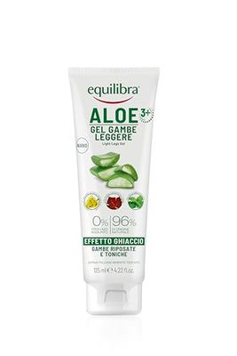 Equilibra Lichaam, aloë benen, lichte gel, frisse gel op basis van aloë vera, ijseffect, bevordert de doorbloeding van de benen in stresssituaties van de microcirkel, geeft verlichting en welzijn, 125 ml