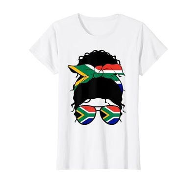 South African Girl South Africa Flag Proud Woman T-Shirt