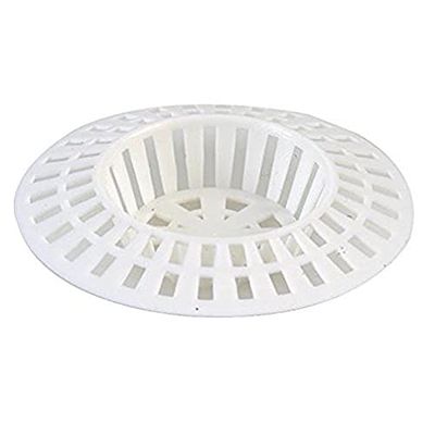Bulk Hardware BH02570 Grilletta per Scarico Doccia in Plastica, 70 mm, Bianco, Set di 2