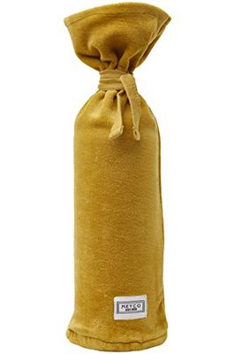 Meyco Warmwaterkruik - overtrek fles 13x35cm - fluweelzachte pluche - Honey Gold