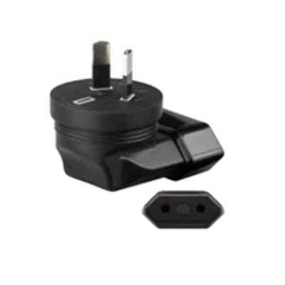 Microconnect PETRAVELAUS Type I (AU) Type C (Europlug) Noir Adaptateur Prise d'alimentation