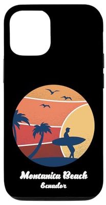 Custodia per iPhone 15 Montanita Beach Ecuador Surf Vintage Surfer Beach Surf