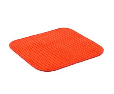 Gözze - Morbido Tappetino da Bagno Antiscivolo, 100% Poliestere, 50 x 45 cm - Arancione