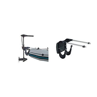 Intex 68631 Motore Per Pesca Alla Traina Montatura A Specchio & 68624, Kit Montaggio Motore Canotto, Grigio/Argento 68624