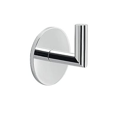 Gedy G-GEA Wall Hanger Adhesive Chrome, Dimensions: 6.3 x 5.5 x 4.3 cm & 0.05 kg, Bathroom Robe Hanger, Aluminium, Glueable with 3 m Bioadhesive, R&D Design, 10 Year Warranty