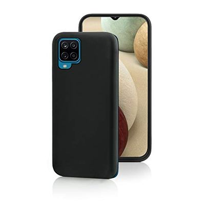 Black Cover anti-golpes 0,6 mm de espesor de suave TPU para Samsung Galaxy A12 Color Negro