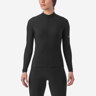 Giro dam cykelkläder W Chrono Ls Thermal Jersey SVART X-L