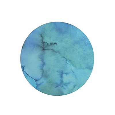 Questo Casa, Ronde digitaal bedrukte muismat, antislip onderkant, voor kantoor en thuis, diameter: 22 cm
