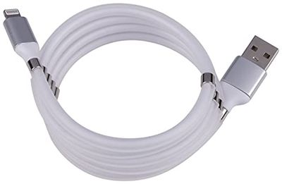 Grundig iPhone Oplaadkabel Lightning - iPad - Magnetische Telefoon Oplader - 1 Meter - Wit