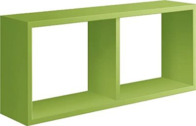 Homemania Morgana Wandrek voor woonkamer, slaapkamer, kantoor, MDF, groen, 70 x 30 x 15,5 cm